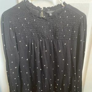 Lucky Brand Black Blouse Size L
